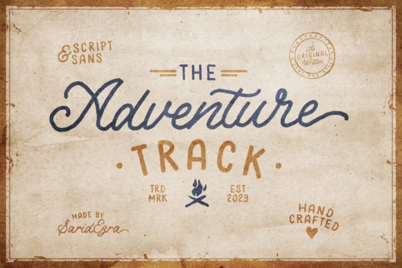 Adventure Track Typeface for Digital Branding