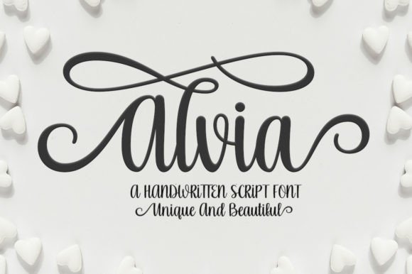 Alvia: A Modern Script Font for Professional Branding