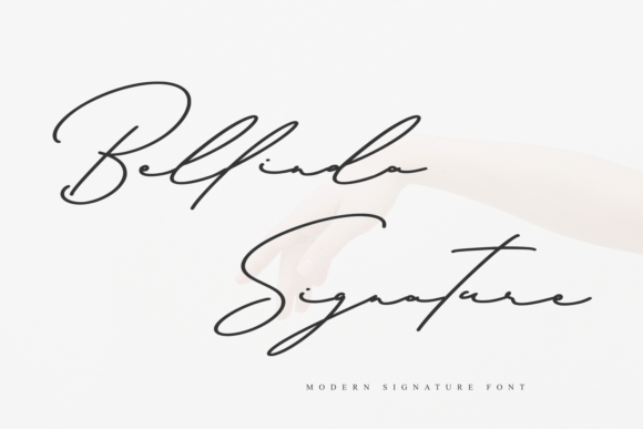 Bellinda Signature Font for Elegant Crafts