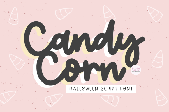 Candy Corn Font: A Playful Script for Halloween Web Design
