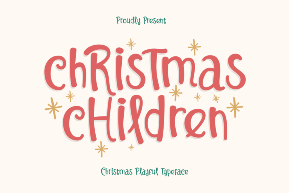 Christmas Children: A Dazzling Script Font for Editorial Design