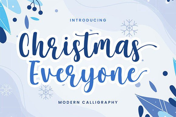 Christmas Everyone Font for Festive Branding