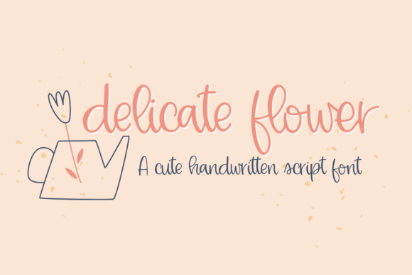 Delicate Flower Font for Whimsical Web Design