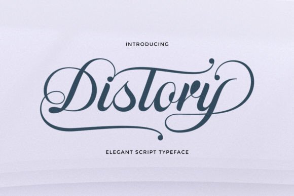 Distory Script Font for Elegant Business Branding