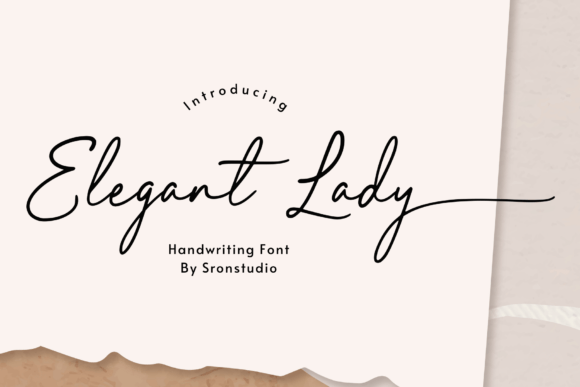 Elegant Lady Typeface for Editorial Design