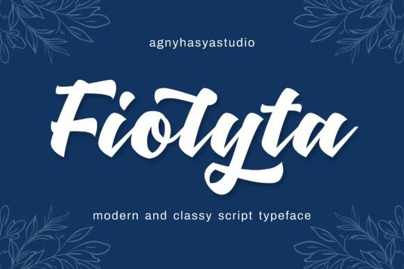 Fiolyta: A Modern Script Typeface for Branding