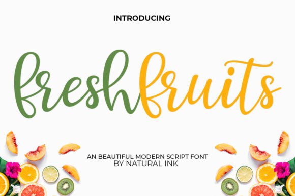 Fresh Fruits Script Font for Makers