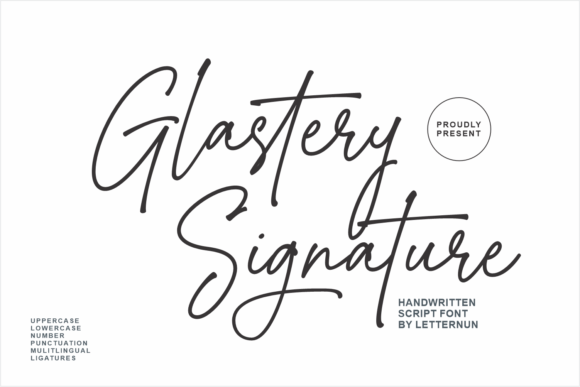 Glastery: A Dazzling Script Font for Modern Web Design