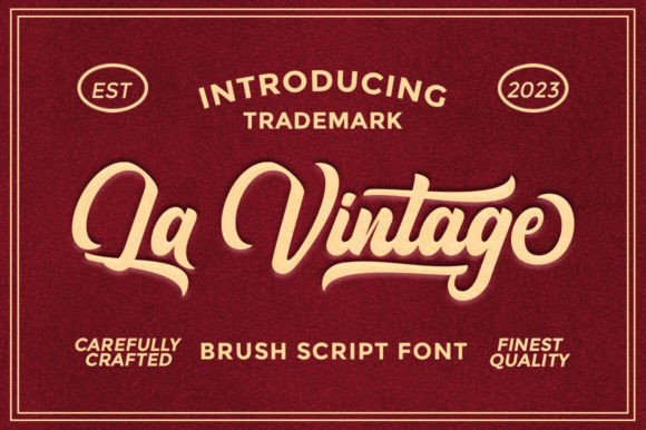 La Vintage: The Script Font for Modern Branding