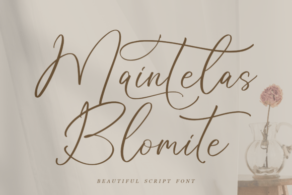 Maintelas Blomite Font for Luxury Branding