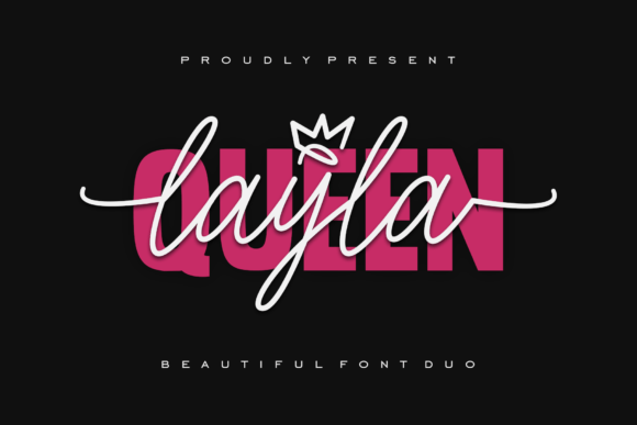 Queen Layla Font for Elegant Craft Designs