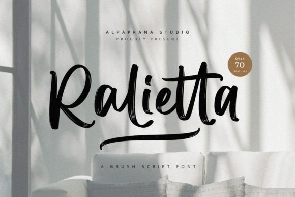 Ralietta: A Modern Brush Script Font for Makers