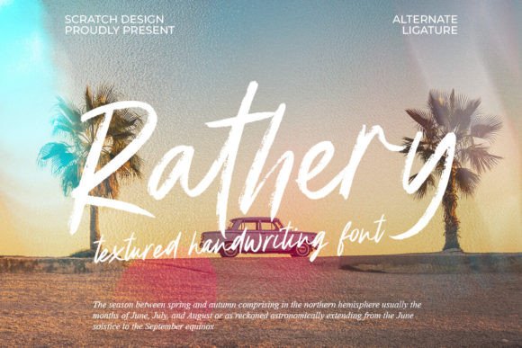 Rathery Font: A Textured Script for Makers