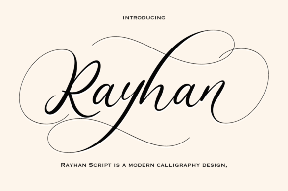 Rayhan: A Modern Calligraphy Font for Branding