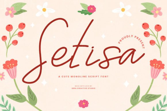 Setisa Font: Graceful Script for Editorial Design