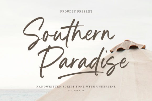 Southern Paradise: A Handwritten Script Font for Editorial Design