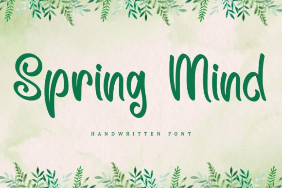 Spring Mind Typeface for Campaign Design