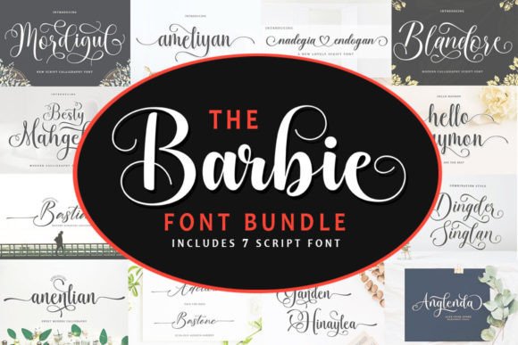 The Barbie Bundle: A Script Handwritten Font for Modern Branding