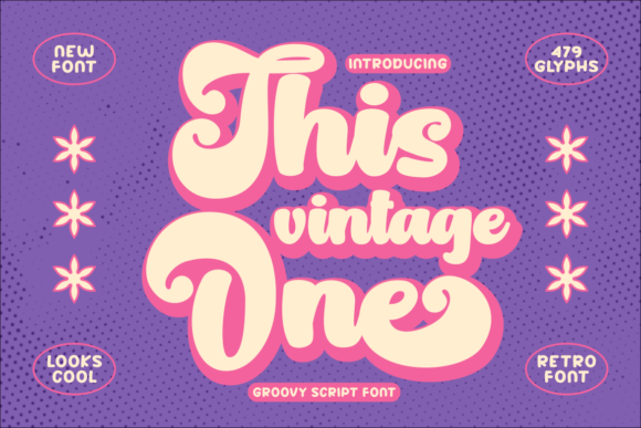 This Vintage One: A Retro Script Typeface for Editorial Design