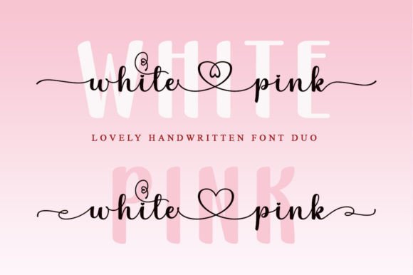 White Pink Typeface for Romantic Branding